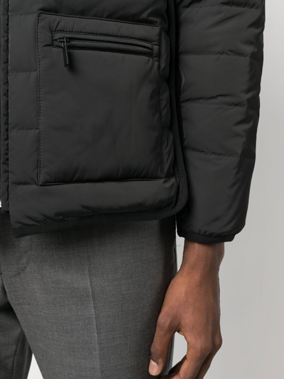 Thom Browne 4-bar Stripe Padded Jacket In Grey
