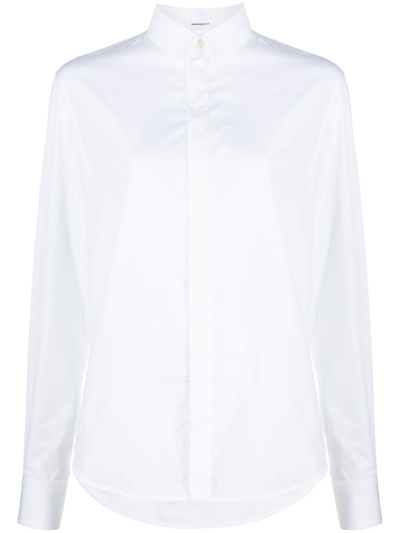 Shop Wardrobe.nyc Long-sleeve Cotton Shirt In White