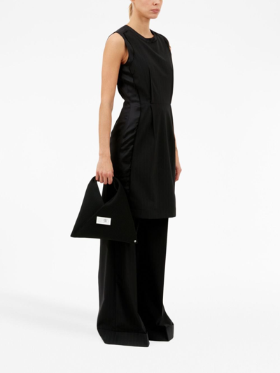 Mm6 Maison Margiela Numbers-motif Mesh Tote In Black