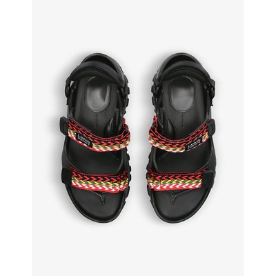 Shop Lanvin Women's Black X Suicoke Wake Curb Rubber Sandals