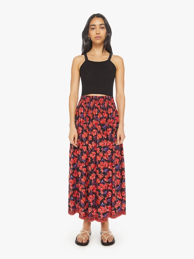 Shop Natalie Martin Bella Skirt Watercolor Onyx In Red