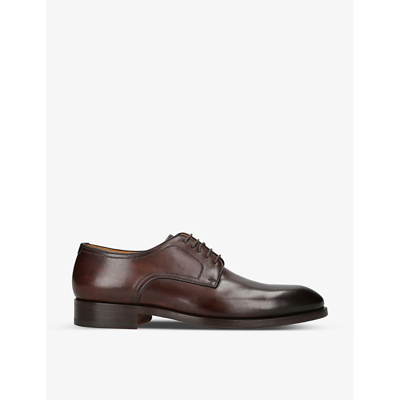 Magnanni Mens Brown Flex Leather Derby Shoes Eur 45 / 11 Uk In Brown