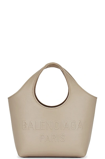 Shop Balenciaga Xs Mary Kate Bag In Taupe