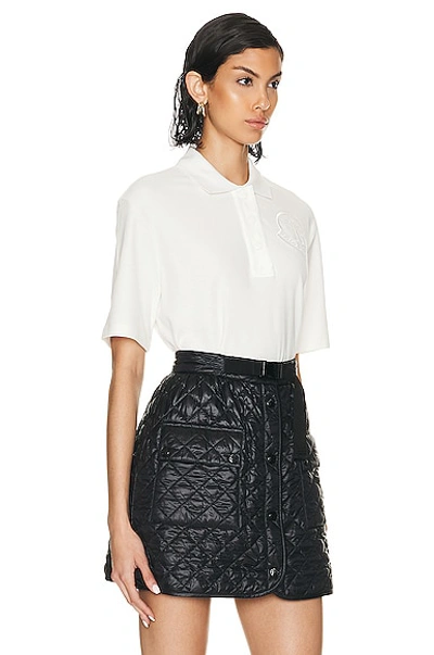 Moncler Polo Shirt In White