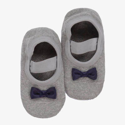 Shop Falke Girls Grey Cotton Slipper Socks