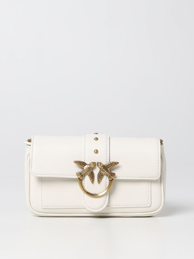 Pinko Pocket Love One Crossbody Bag In White