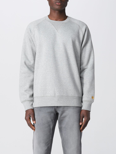 Shop Carhartt Sweatshirt  Wip Men Color Grey