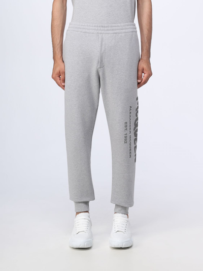 Shop Alexander Mcqueen Cotton Sweatshirt In Grey