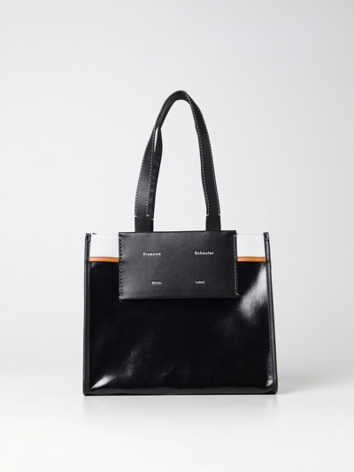 Shop Proenza Schouler Morris Bag In Coated Cotton In Black