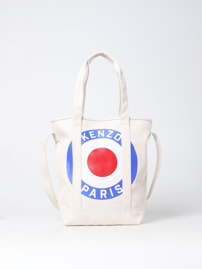 Shop Kenzo Bag In Canvas In Ecru