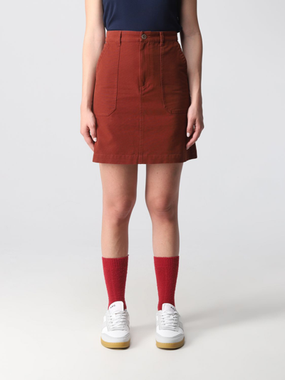 Shop Apc Skirt A.p.c. Woman Color Red