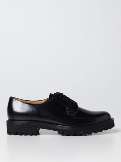 Shop Church's Shannon T Derby Shoes In Brushed Leather In Black