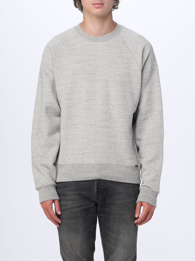 Shop Tom Ford Cotton Sweatshirt In Grey