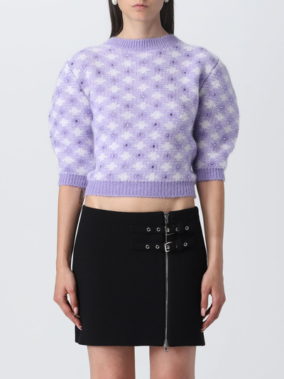 Shop Alessandra Rich Sweater  Woman Color Lilac