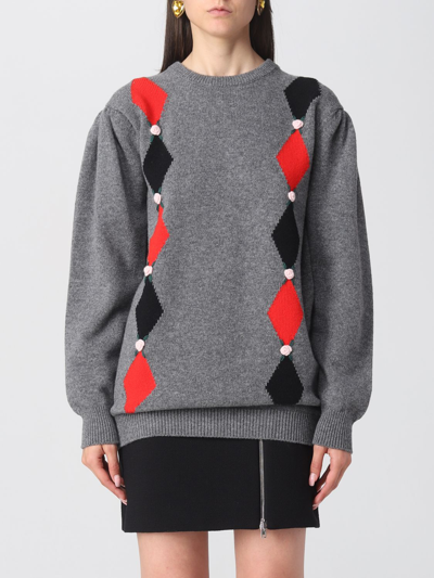Shop Alessandra Rich Sweater  Woman Color Grey