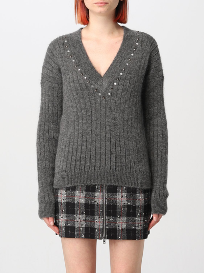 Shop Alessandra Rich Sweater  Woman Color Grey