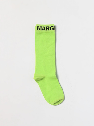 女童袜子 MM6 MAISON MARGIELA 儿童 颜色 绿色