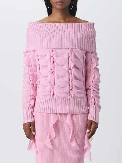 Shop Blumarine Sweater  Woman Color Pink