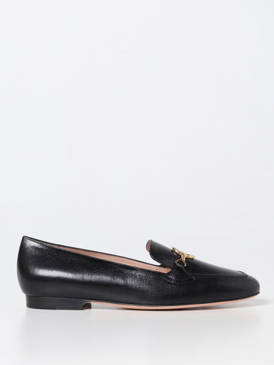 Shop Bally Obrien Moccasins In Micro Grained Leather In Black