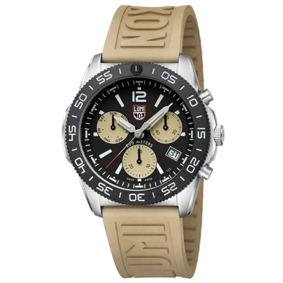 Pre-owned Luminox Pacific Diver Chronograph Dive Watch 44mm 3150 Sapphire Crystal