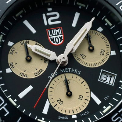 Pre-owned Luminox Pacific Diver Chronograph Dive Watch 44mm 3150 Sapphire Crystal