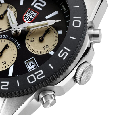 Pre-owned Luminox Pacific Diver Chronograph Dive Watch 44mm 3150 Sapphire Crystal
