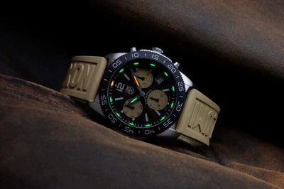 Pre-owned Luminox Pacific Diver Chronograph Dive Watch 44mm 3150 Sapphire Crystal