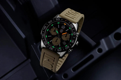 Pre-owned Luminox Pacific Diver Chronograph Dive Watch 44mm 3150 Sapphire Crystal