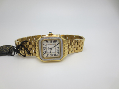 Pre-owned Gv2 By Gevril Women's Milan 12112b Swiss Quartz Ipyg Gold Steel Diamond Watch