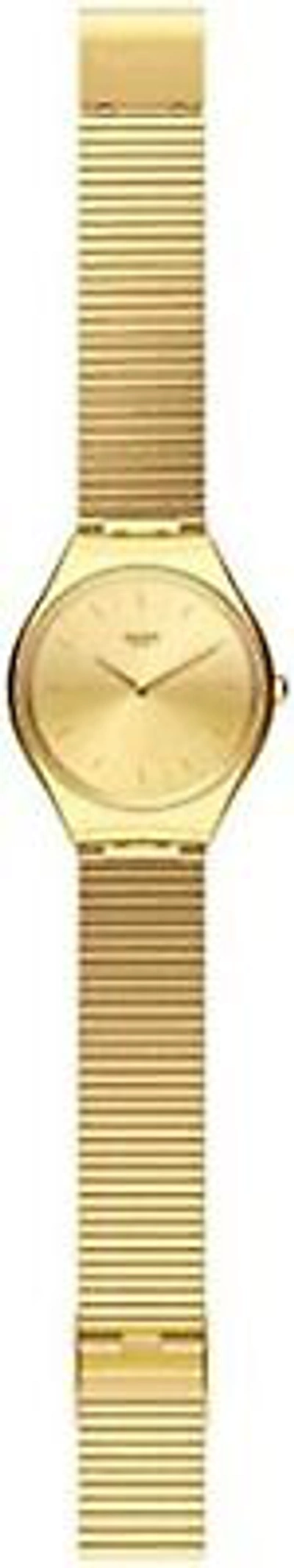 Pre-owned Swatch Watches Skin Irony Skinlingot (skin Lango) Syxg100gg F/s W/tracking In Dial Color - Gold