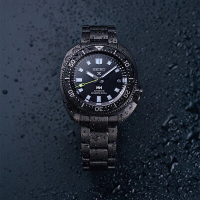 Pre-owned Seiko Prospex Sbdc181 Black Helly Hansen Diver Scuba Men's Watch In Box