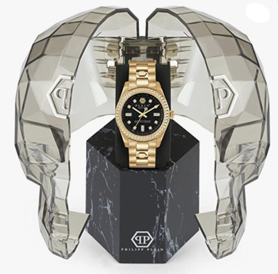 Pre-owned Philipp Plein Queen Collection Luxury Womens Watch Mid-33196