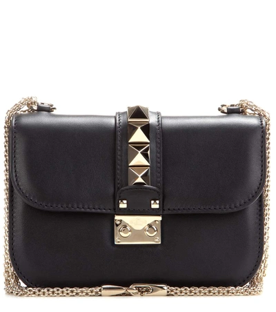 Shop Valentino Lock Small Leather Shoulder Bag