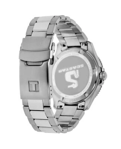 Pre-owned Tissot Seastar 1000 Black Dial Steel Unisex Watch T120.210.11.051.00