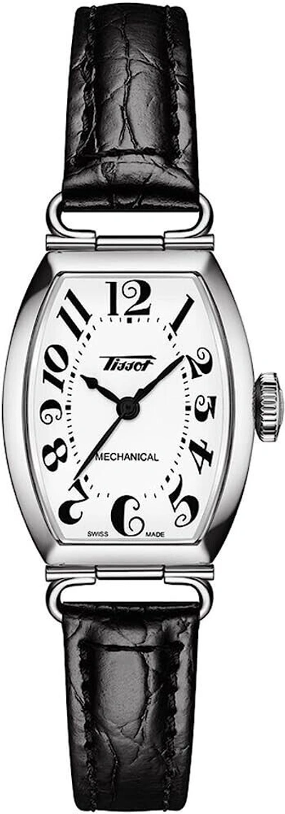 Pre-owned Tissot Heritage Mechanical Silver Dial Women's Swiss Watch T1281611601200