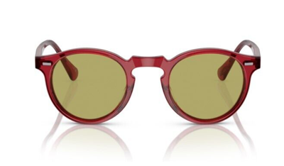 Pre-owned Oliver Peoples 0ov5217s Gregory Peck Sun 17644c Rust/green 47mm Men's Sunglasses