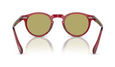 Pre-owned Oliver Peoples 0ov5217s Gregory Peck Sun 17644c Rust/green 47mm Men's Sunglasses