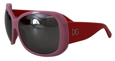 Pre-owned Dolce & Gabbana Dolce&gabbana Dg4033 Women Red Sunglasses Polycarbonate Butterfly Casual Eyewear In Black