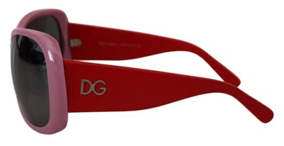 Pre-owned Dolce & Gabbana Dolce&gabbana Dg4033 Women Red Sunglasses Polycarbonate Butterfly Casual Eyewear In Black