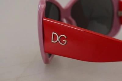Pre-owned Dolce & Gabbana Dolce&gabbana Dg4033 Women Red Sunglasses Polycarbonate Butterfly Casual Eyewear In Black