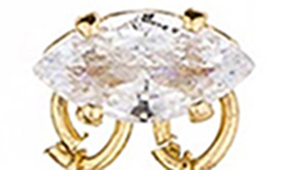 Ettika Draped Chain Double Piercing Earrings In 18k Gold Plate In Gold