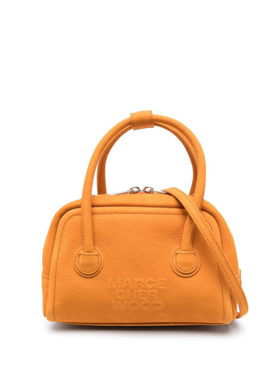 Marge Sherwood logo-debossed Leather Tote Bag - Orange