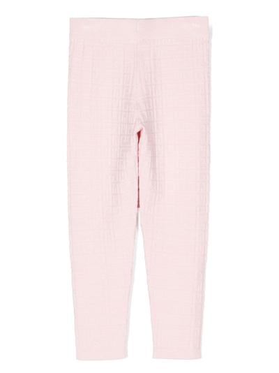 Givenchy 4g-pattern Knitted Leggings In Pink