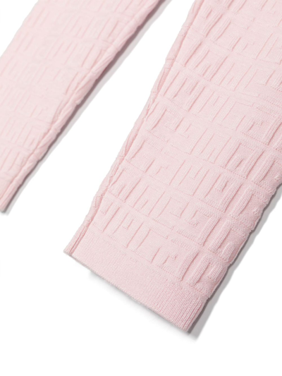 Givenchy 4g-pattern Knitted Leggings In Pink