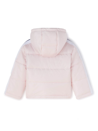 Palm Angels Logo-print Padded Jacket In Pink