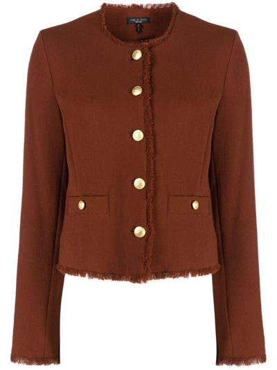 Shop Rag & Bone Carmen Wool Jacket In Brown