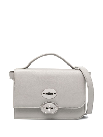 Shop Zanellato Ella Crossbody Leather Bag In Grey