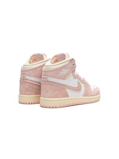 Jordan Air  1 Retro High "washed Pink" Sneakers In White