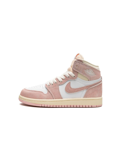 Jordan Air  1 Retro High "washed Pink" Sneakers In White