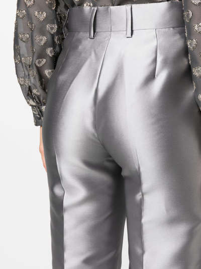 Alberta Ferretti Pants In Grey